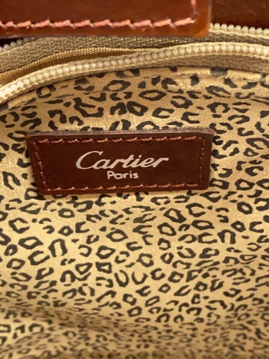 Cartier (with scratches) Handbag Leather BRW 5