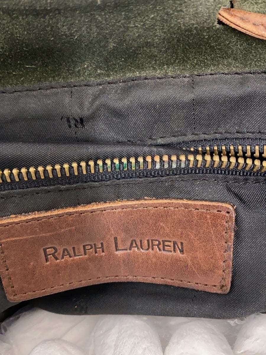 RALPH LAUREN Backpack Suede KHK 5