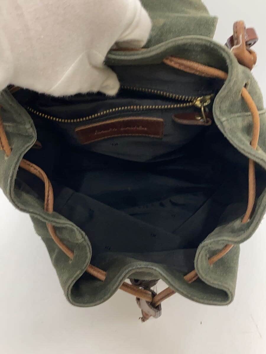 RALPH LAUREN Backpack Suede KHK 6
