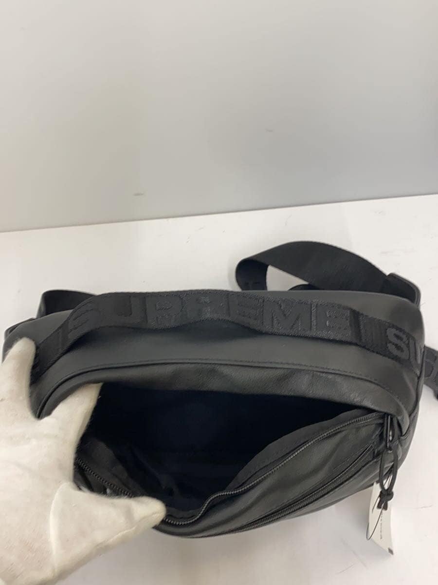 Supreme 24FW Leather Waist Bag Waist Bag Cowhide BLK 5