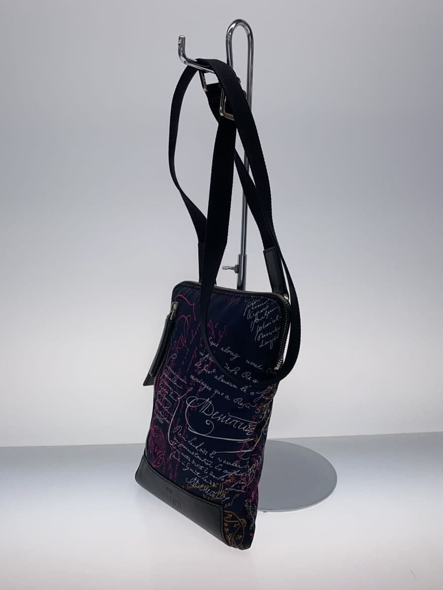 BERLUTIDAY LIGHT B-WAY Stiff zipper Shoulder bag -- Navy All-over print 2