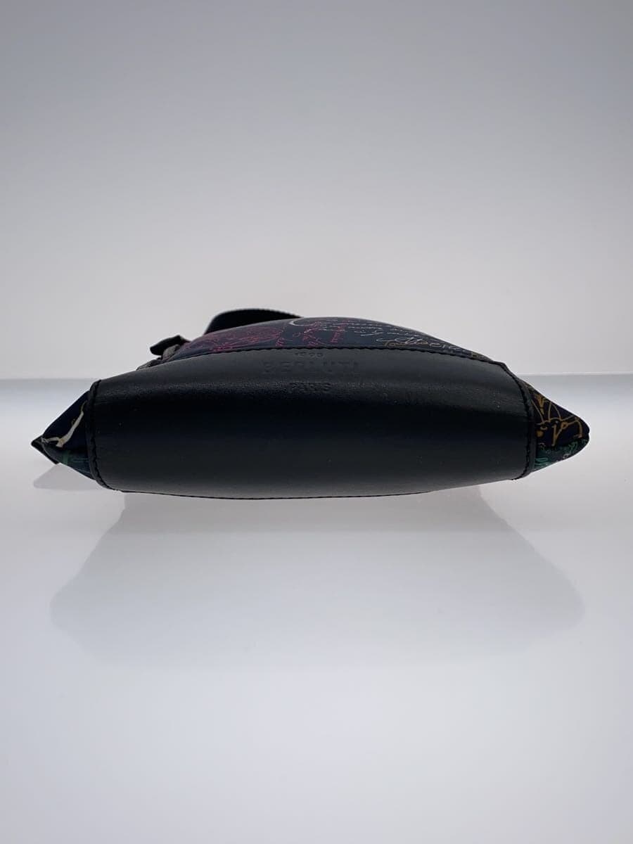 BERLUTIDAY LIGHT B-WAY Stiff zipper Shoulder bag -- Navy All-over print 4