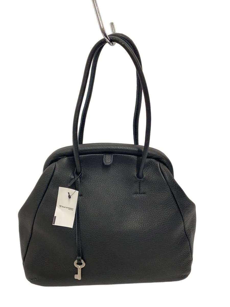 Other brand soutien collar tote bag leather BLK plain comfortable bag