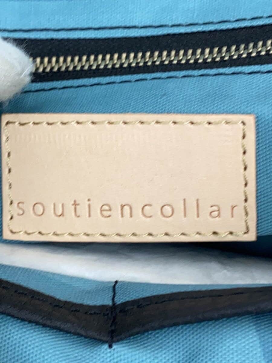 Other brand soutien collar tote bag leather BLK plain comfortable bag 5