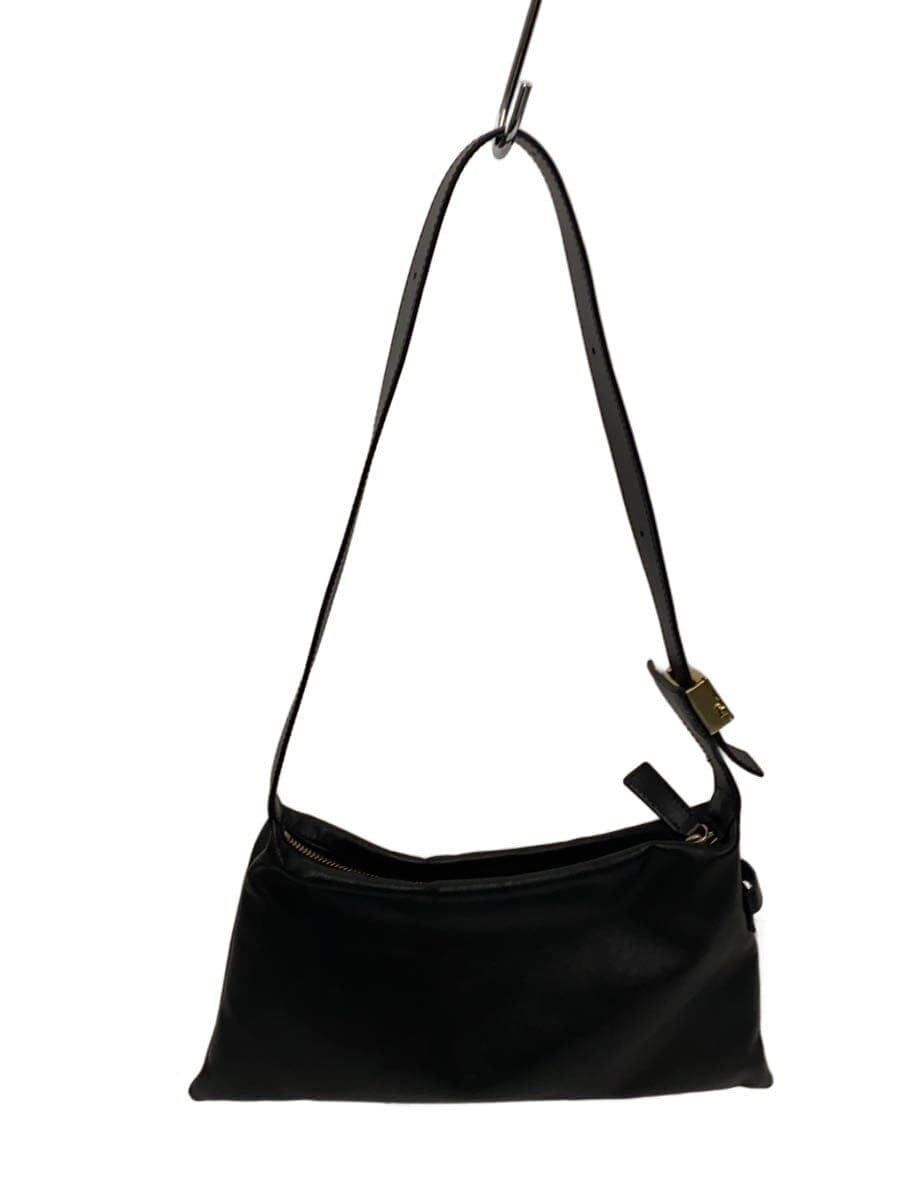 ORSETTOPARTI One Shoulder Bag Leather Black Solid Color