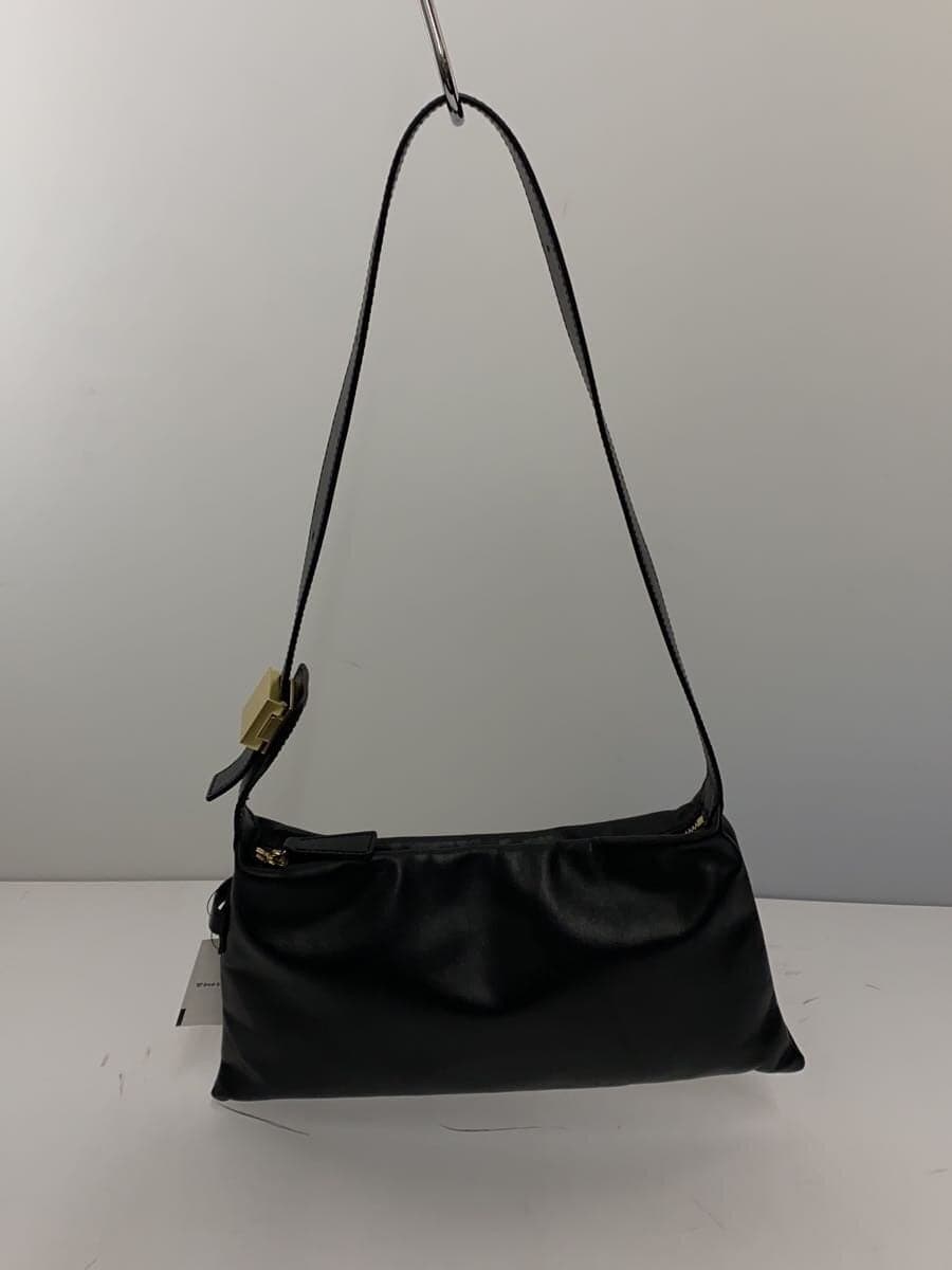 ORSETTOPARTI One Shoulder Bag Leather Black Solid Color 3