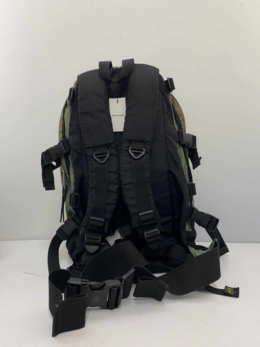 JONES90s Discoloration present Backpack Nylon Khakhi 3