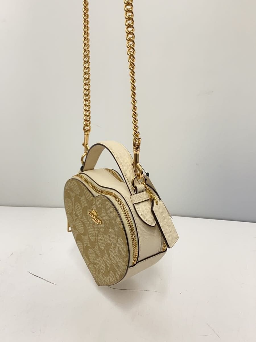 COACH Crossbody Signature Shoulder Bag PVC BEG All-over Pattern CJ450 2