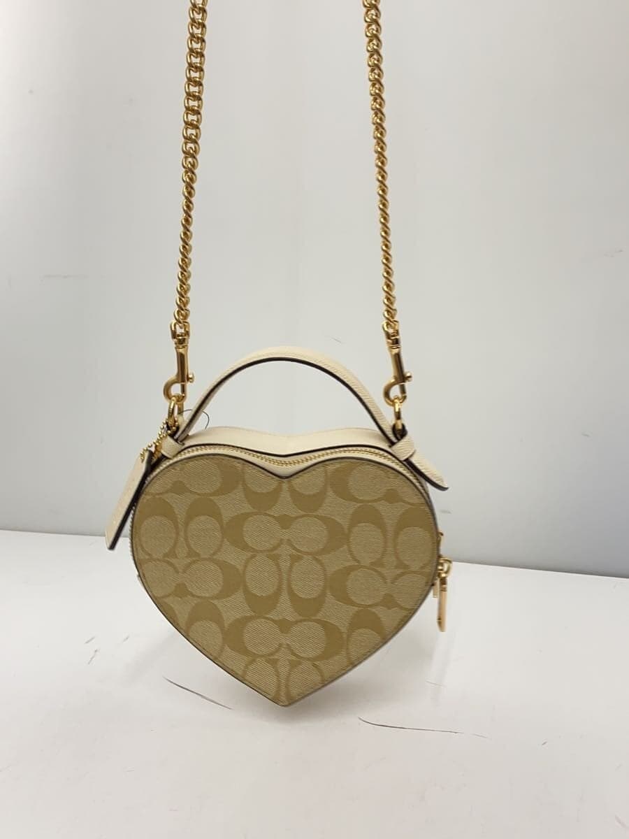 COACH Crossbody Signature Shoulder Bag PVC BEG All-over Pattern CJ450 3