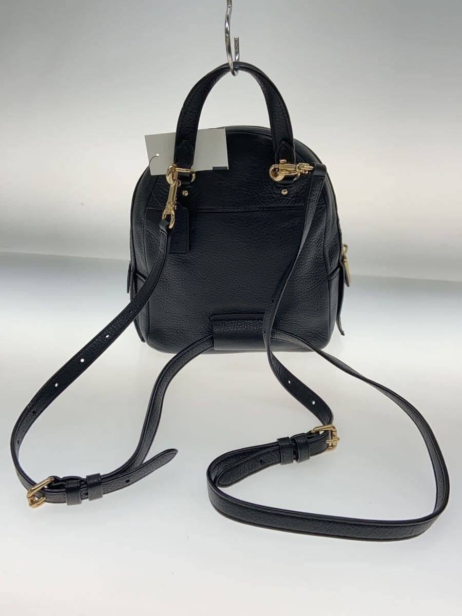 COACH Backpack Leather Black Solid F30530 3