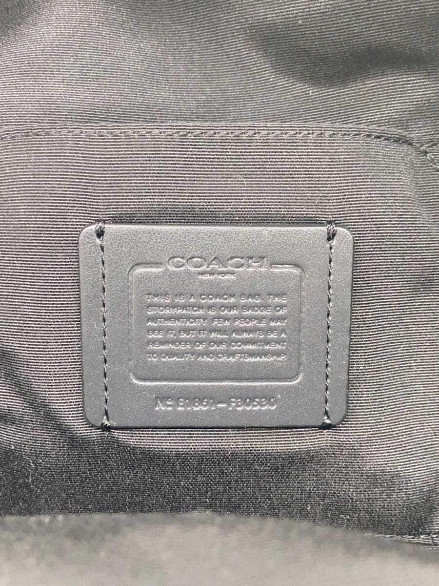 COACH Backpack Leather Black Solid F30530 5