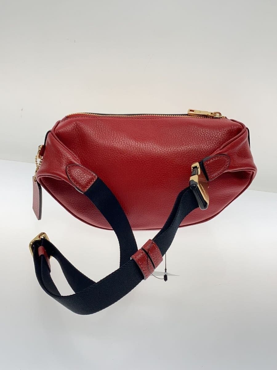 COACH Waist Bag Leather RED 6488 3