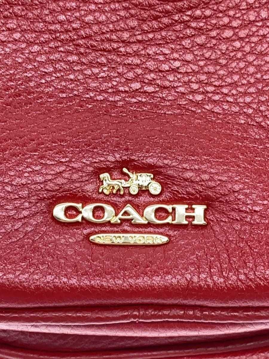 COACH Waist Bag Leather RED 6488 5