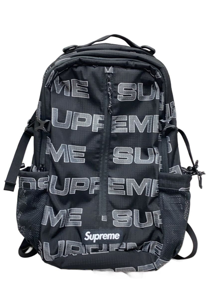 Supreme21aw BACK PACK Nylon BLK All Over Pattern