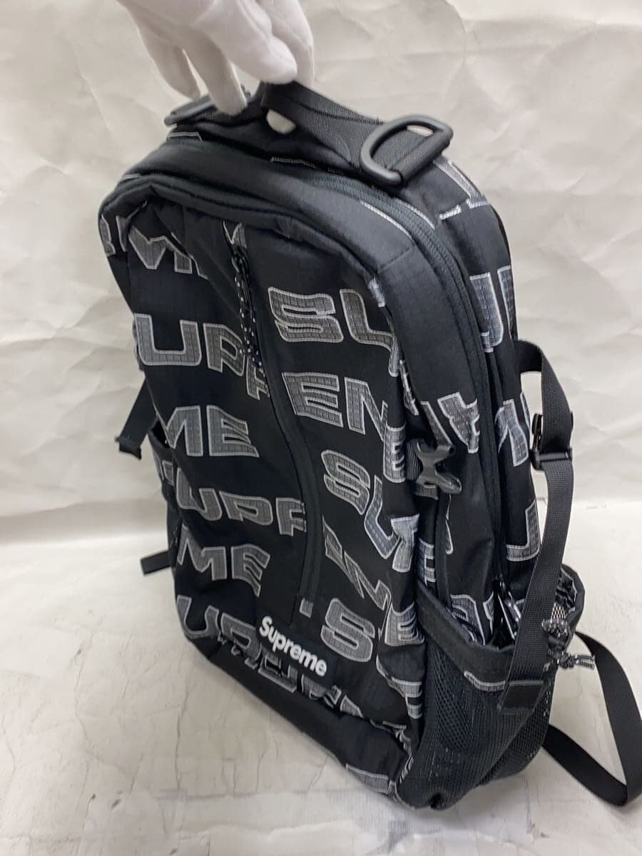 Supreme21aw BACK PACK Nylon BLK All Over Pattern 2
