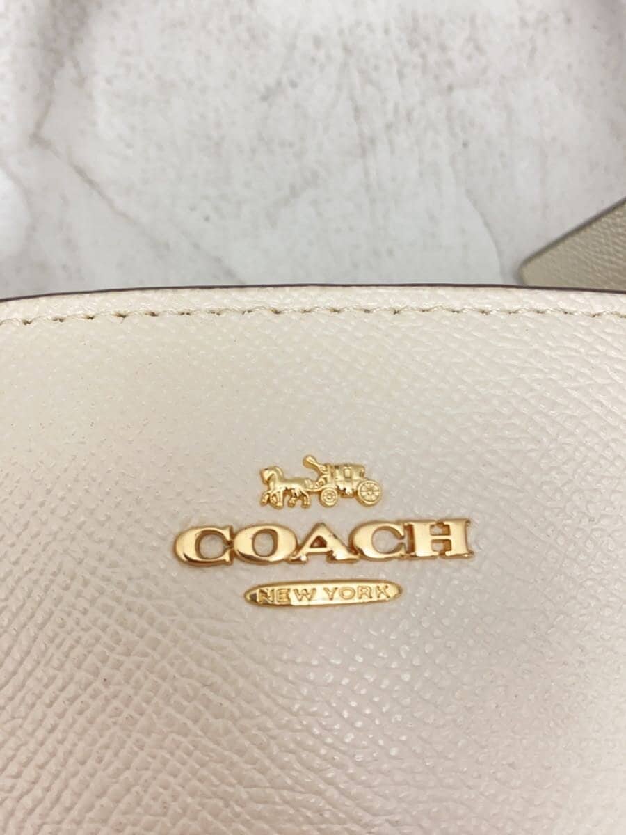 COACH Carryall Handbag Leather CRM F28977 5
