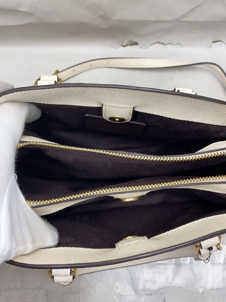 COACH Carryall Handbag Leather CRM F28977 6