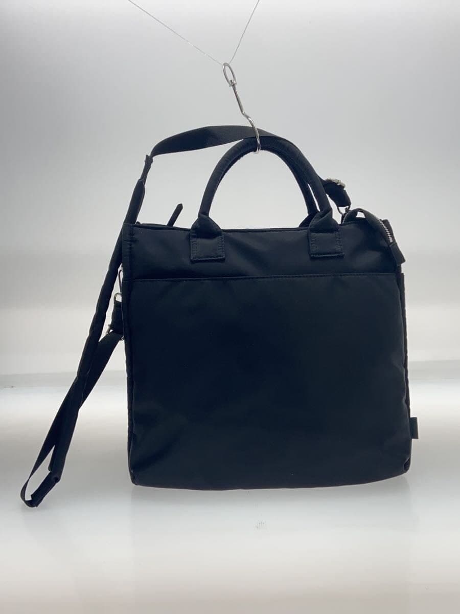 UNITED ARROWS green label relaxing Shoulder Bag Nylon Black Solid Color 3