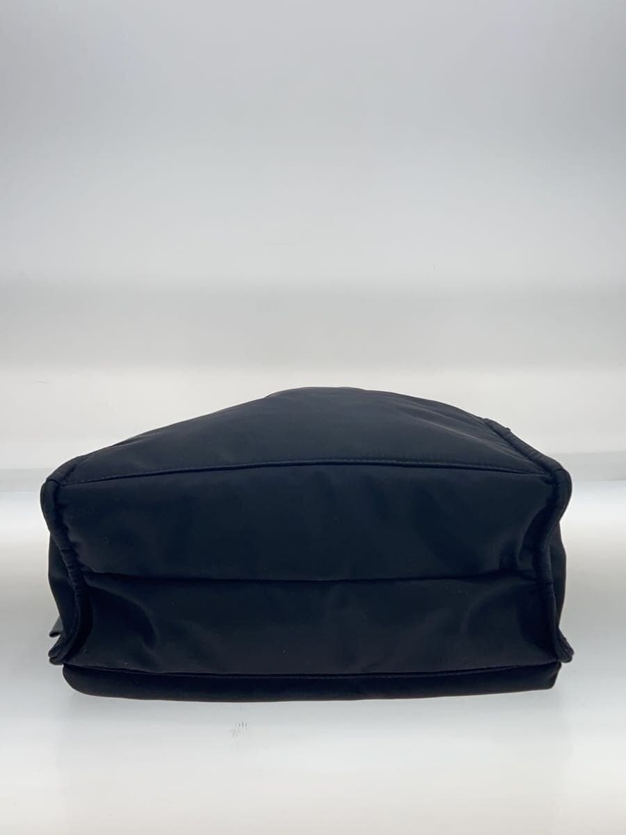 UNITED ARROWS green label relaxing Shoulder Bag Nylon Black Solid Color 4