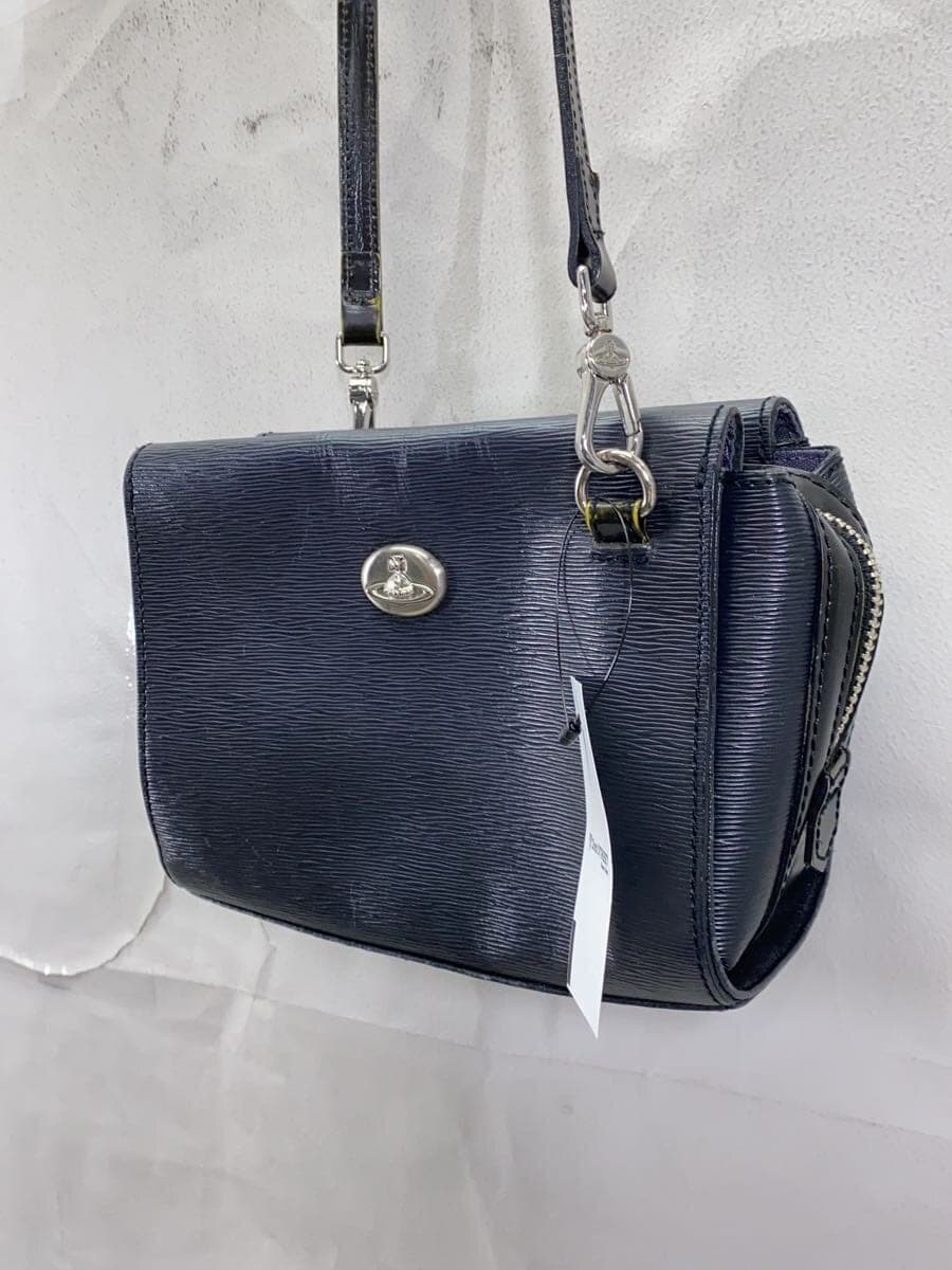 Vivienne Westwood NEW ADVAN Shoulder Bag Leather BLK 2