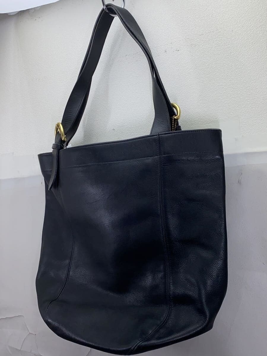 COACH Shoulder Bag Leather BLK 2