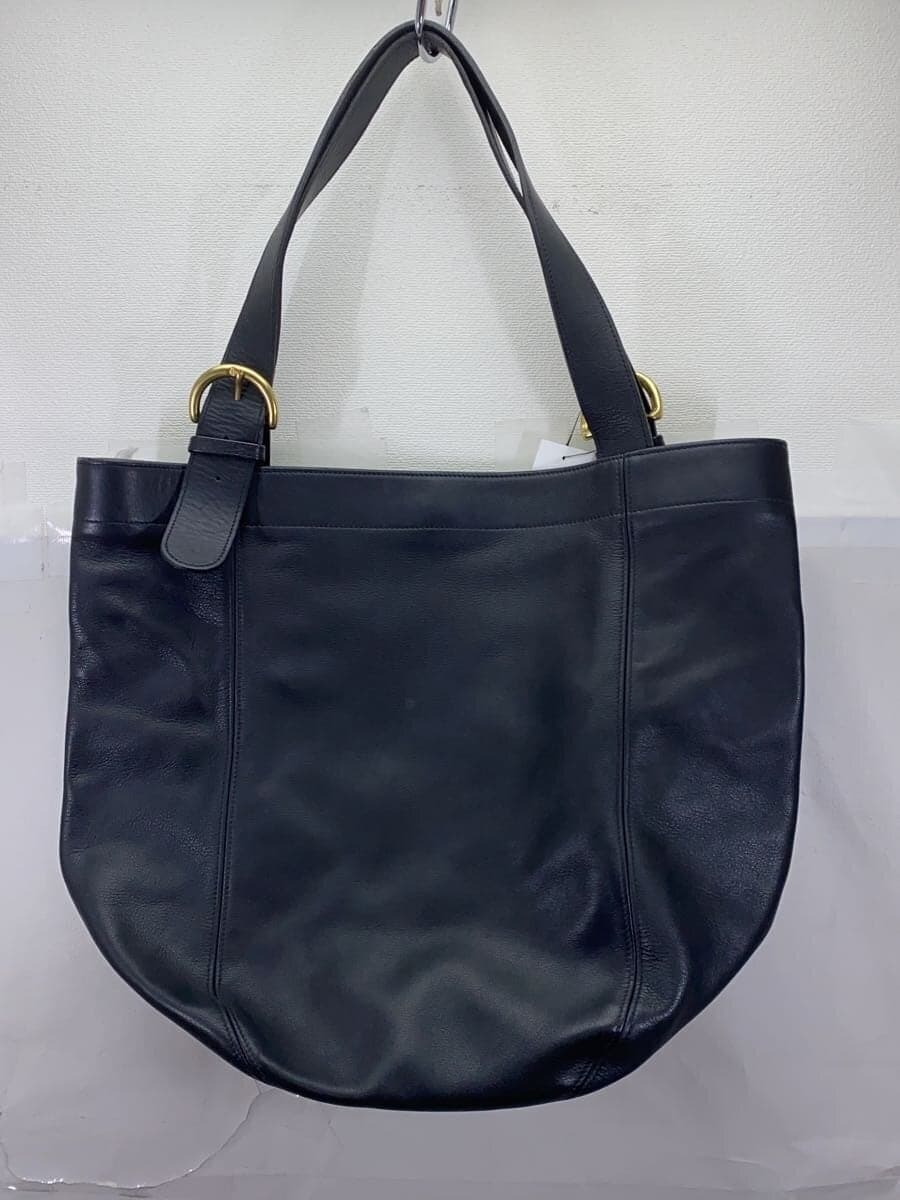 COACH Shoulder Bag Leather BLK 3