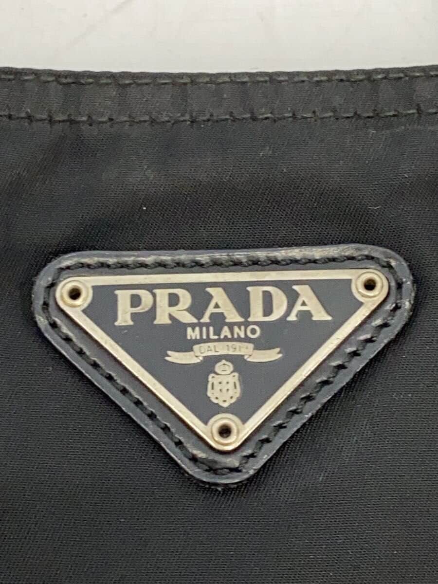 PRADA Triangle Logo Tote Bag Nylon BLK 5