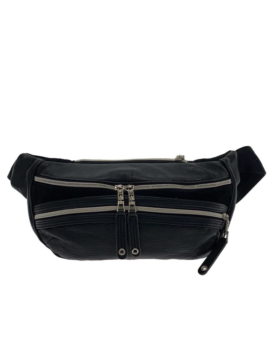 MASTERPIECE Waist Bag Leather BLK