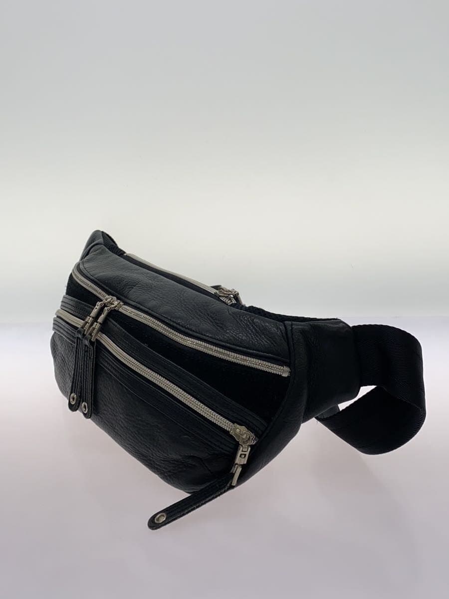 MASTERPIECE Waist Bag Leather BLK 2
