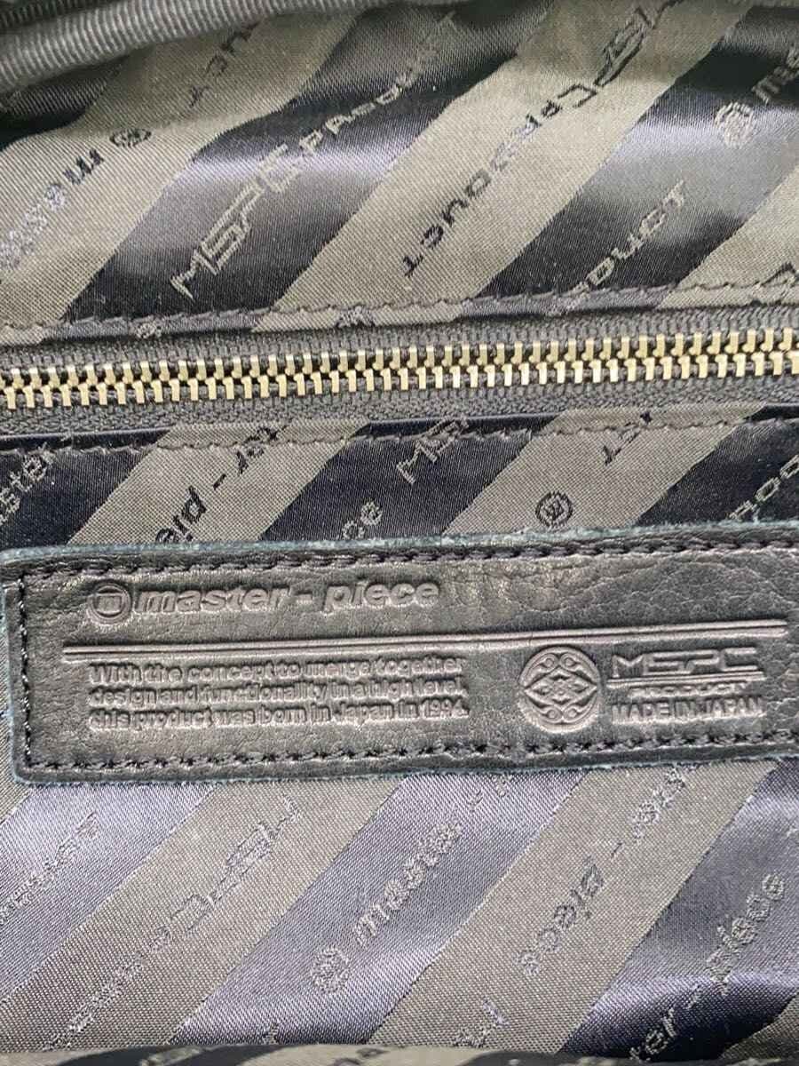 MASTERPIECE Waist Bag Leather BLK 5