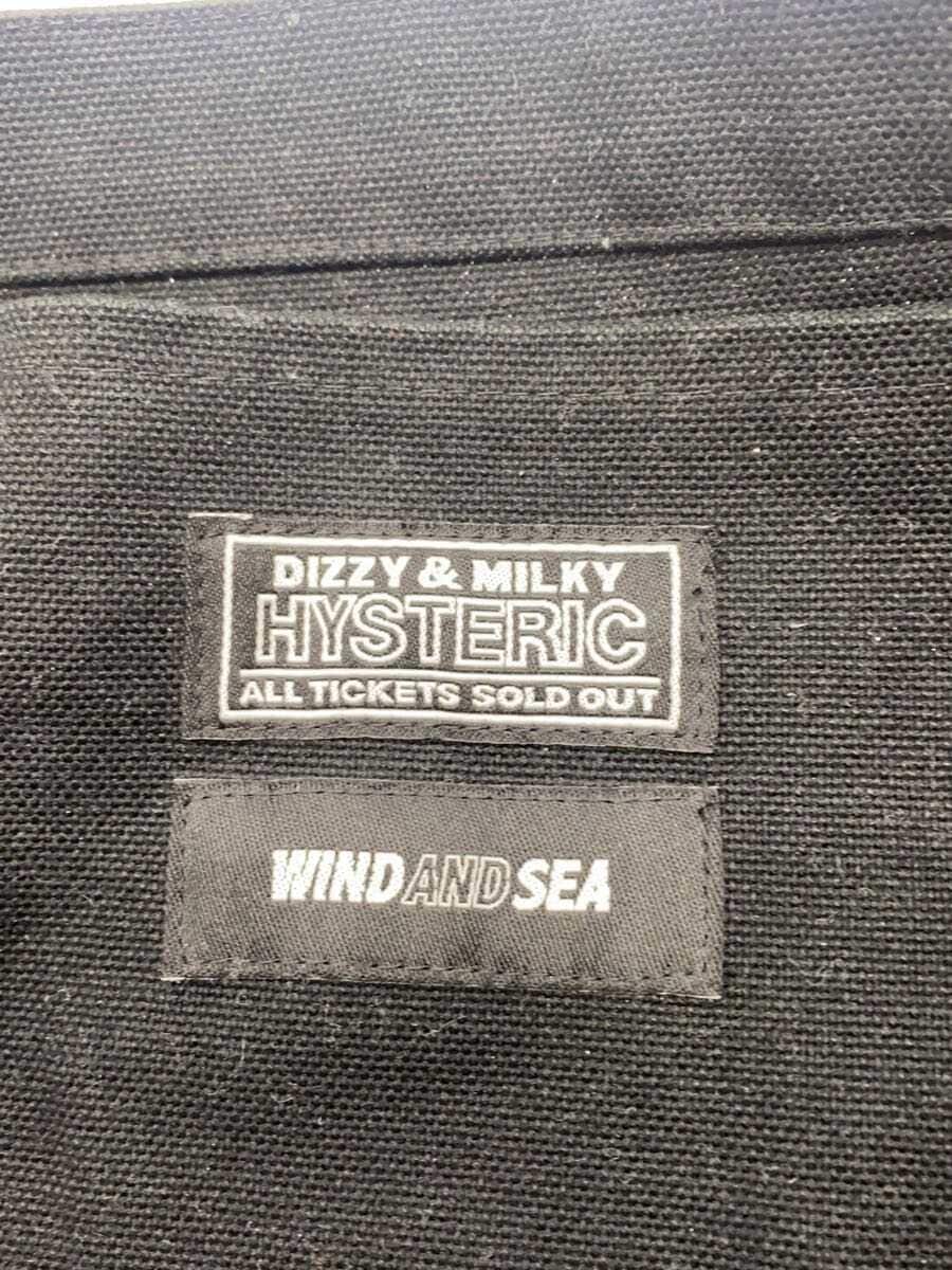 HYSTERIC GLAMOUR x WIND AND SEA Tote Bag Cotton BLK 5