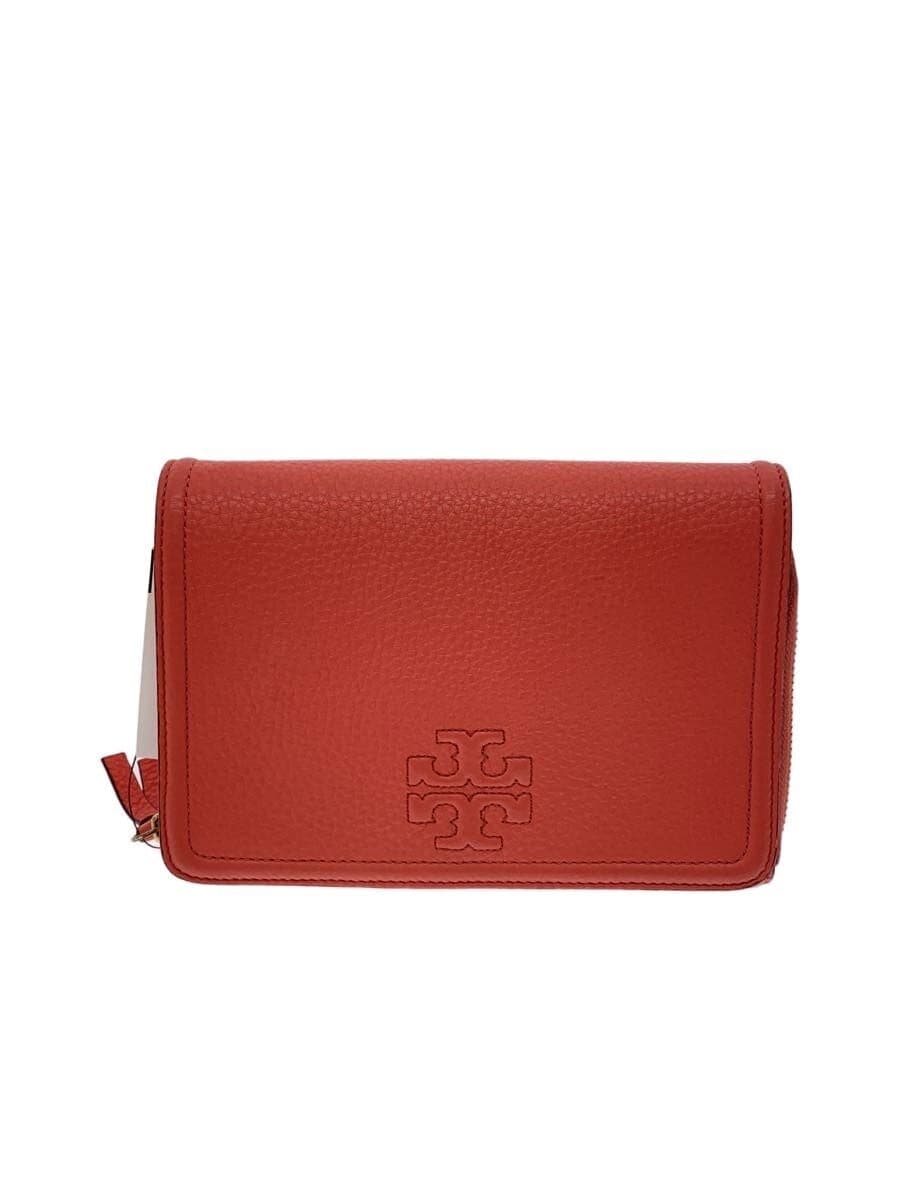 TORY BURCH Shoulder Wallet Shoulder Bag Leather PNK