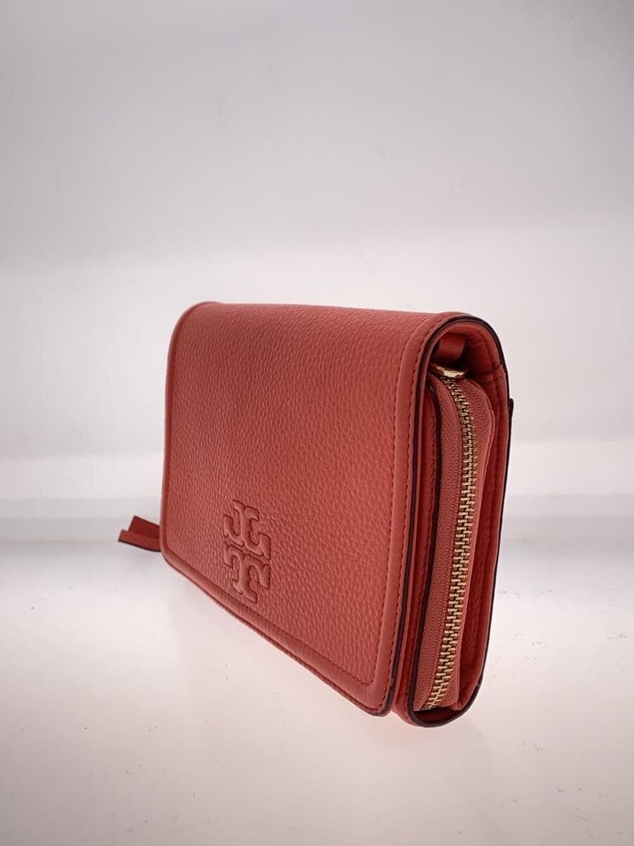 TORY BURCH Shoulder Wallet Shoulder Bag Leather PNK 2