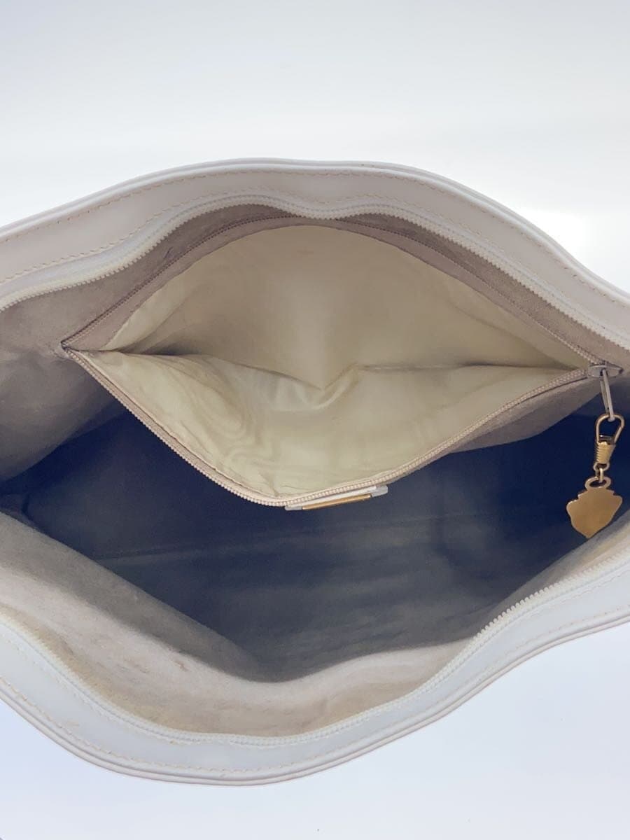 GUCCIOLD One Shoulder GG Logo Shoulder Bag Leather WHT 6