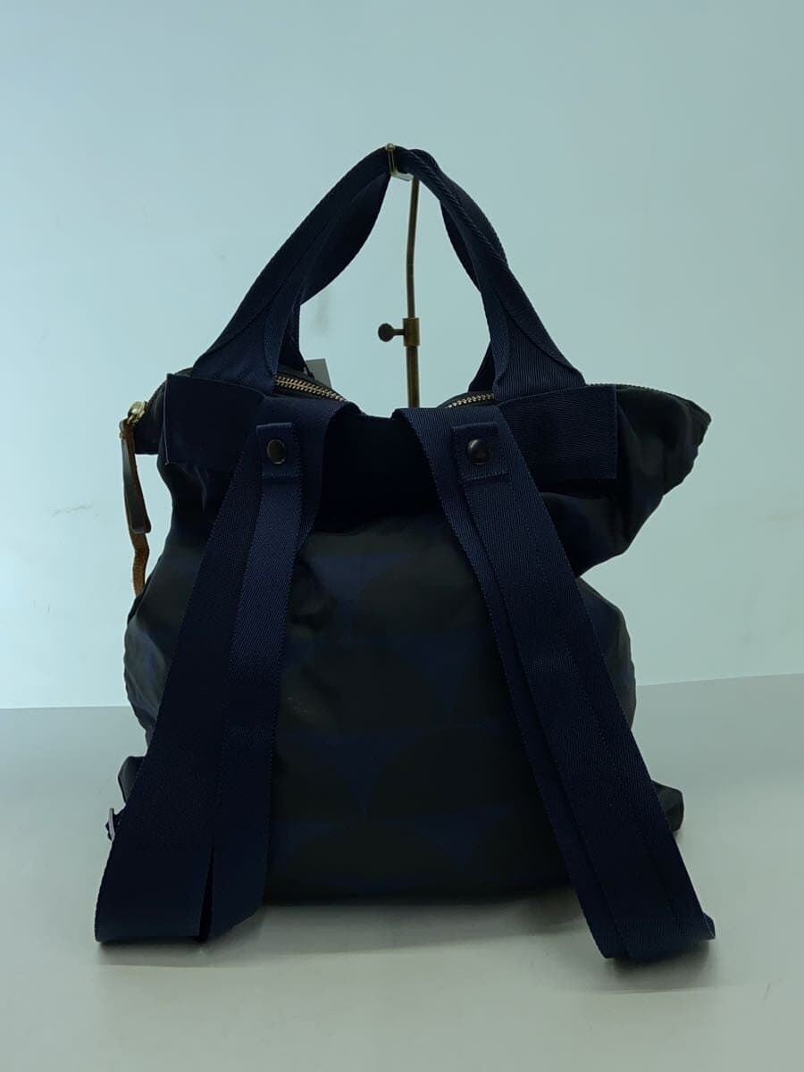 PORTER x MARNI Tote Bag NVY All Over Pattern 3