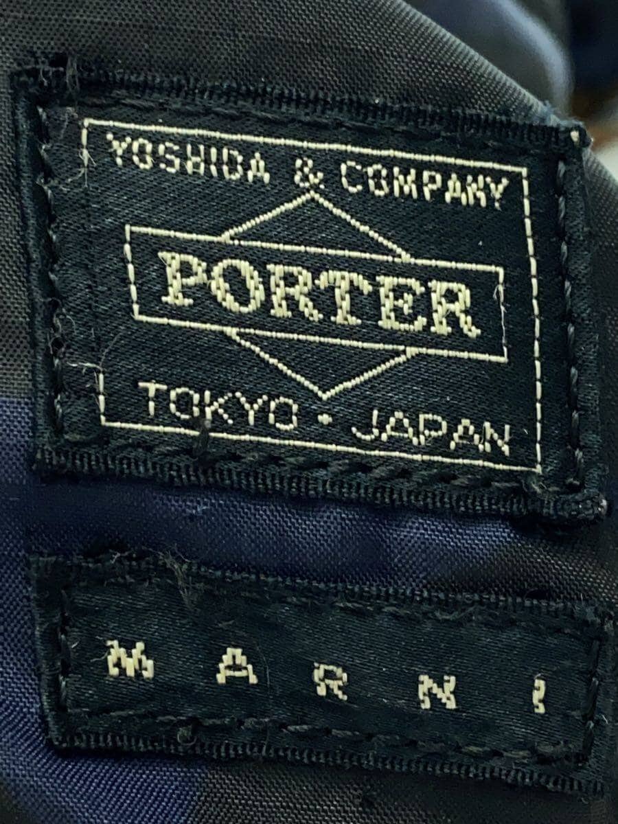 PORTER x MARNI Tote Bag NVY All Over Pattern 5