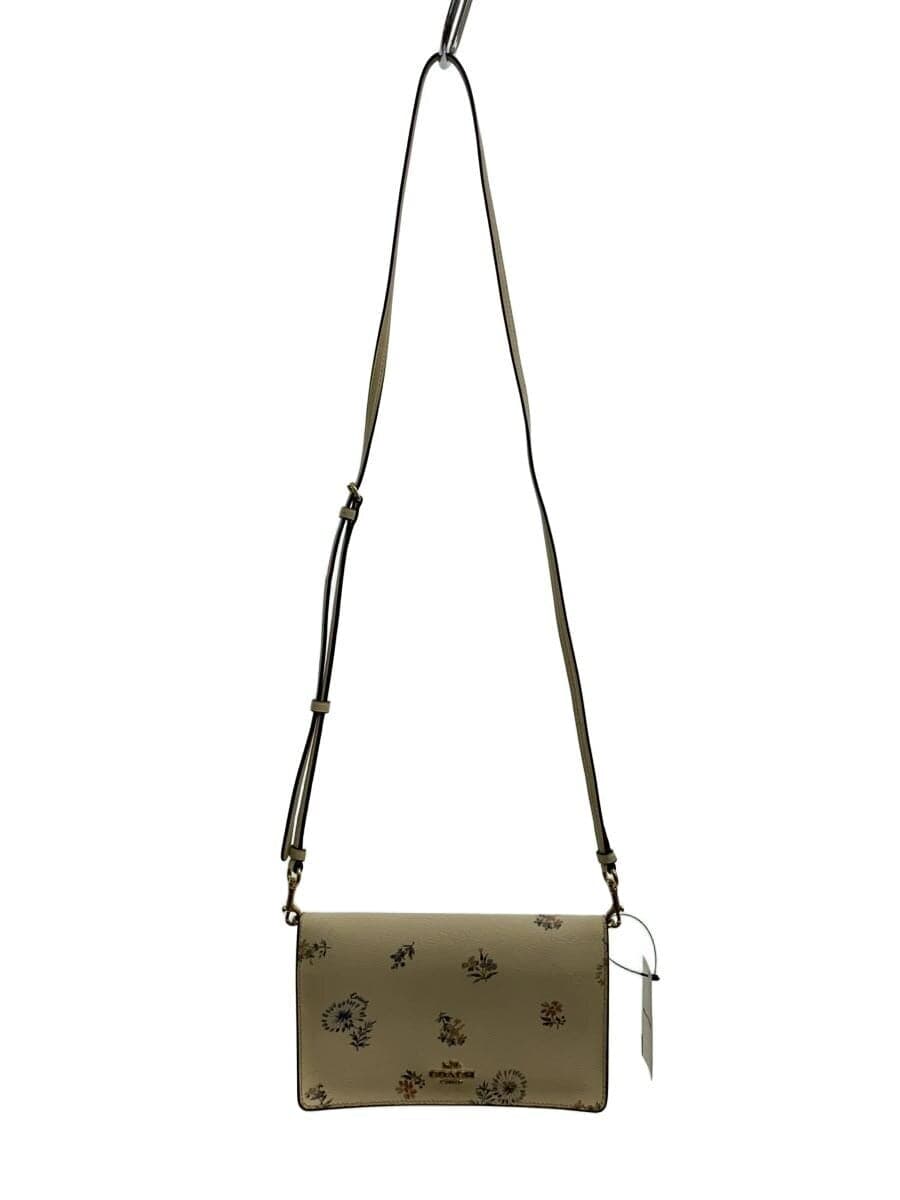 COACH Shoulder Bag Leather WHT Floral 2937IMR2J