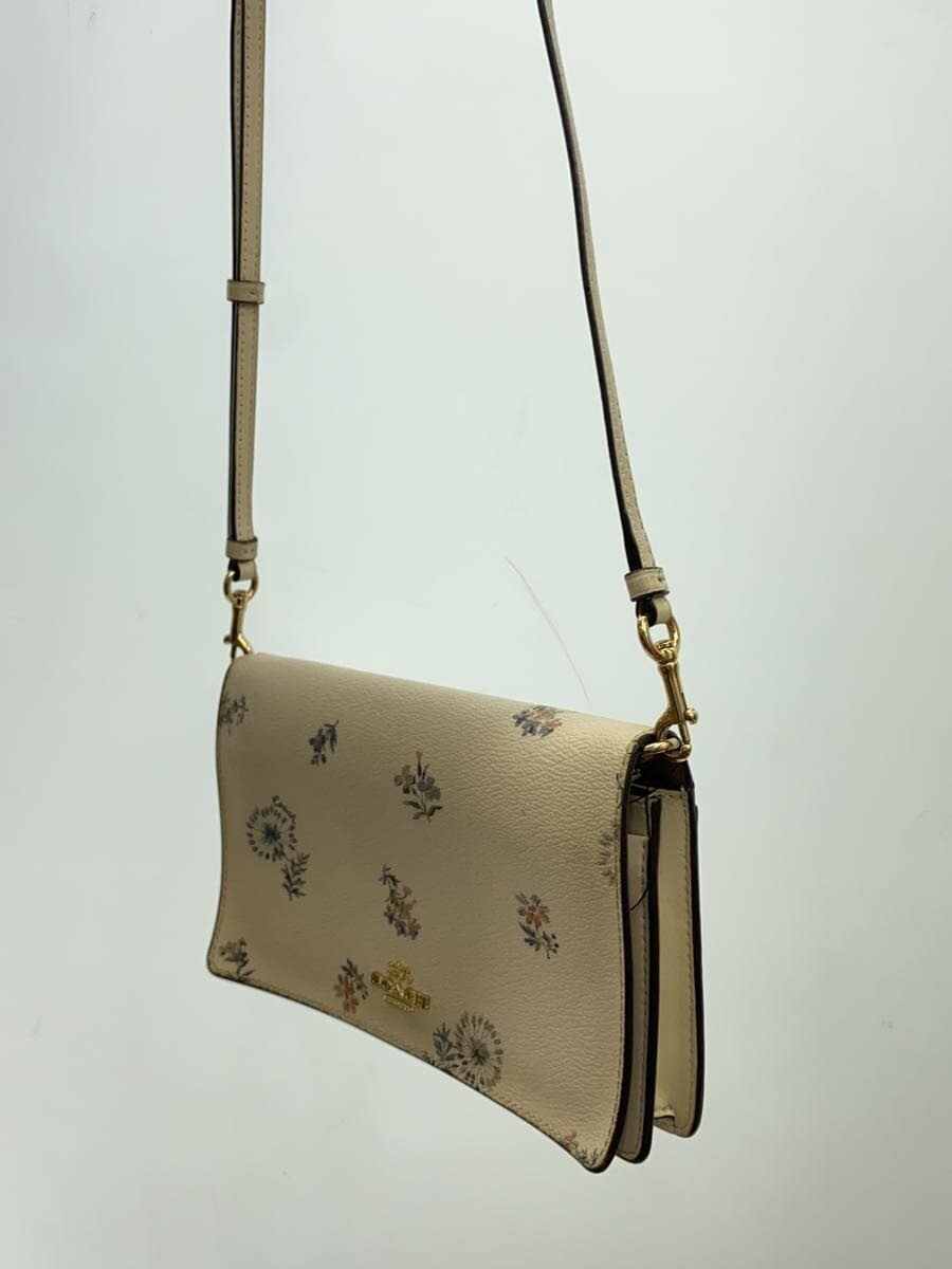 COACH Shoulder Bag Leather WHT Floral 2937IMR2J 2