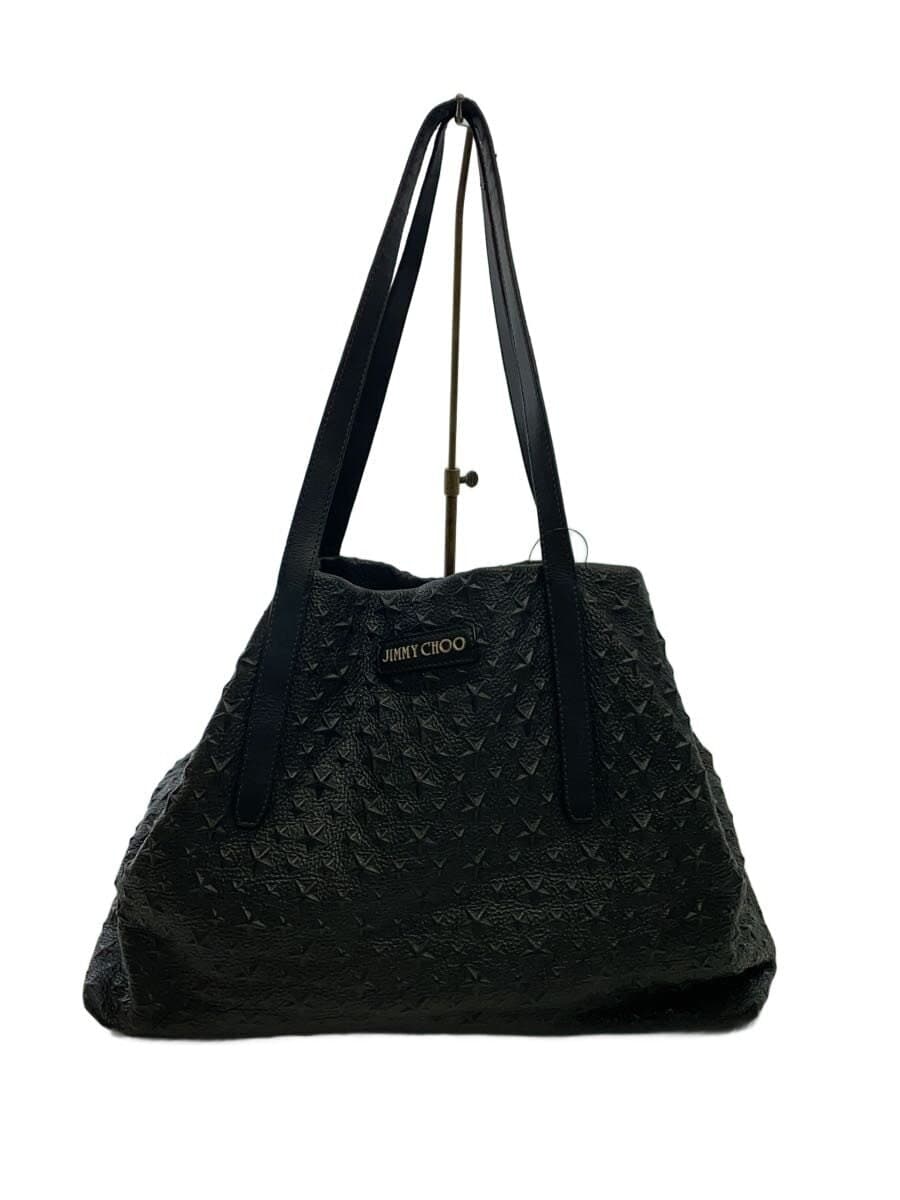 JIMMY CHOO Pimlico Star Tote Bag Leather BLK