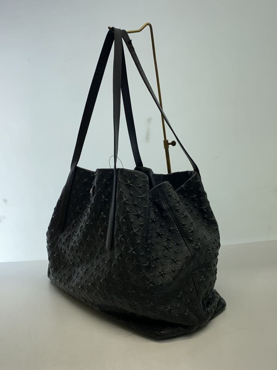 JIMMY CHOO Pimlico Star Tote Bag Leather BLK 2