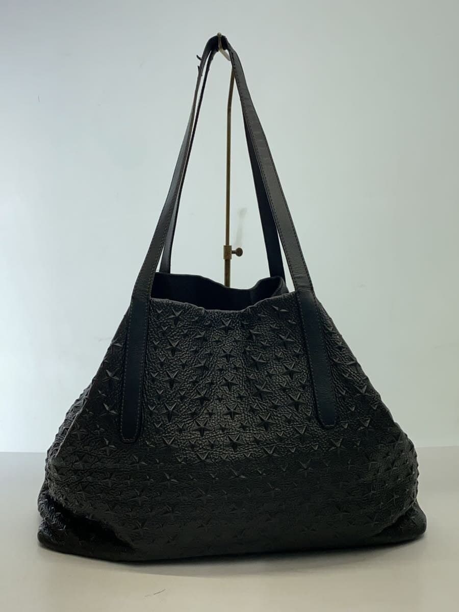JIMMY CHOO Pimlico Star Tote Bag Leather BLK 3