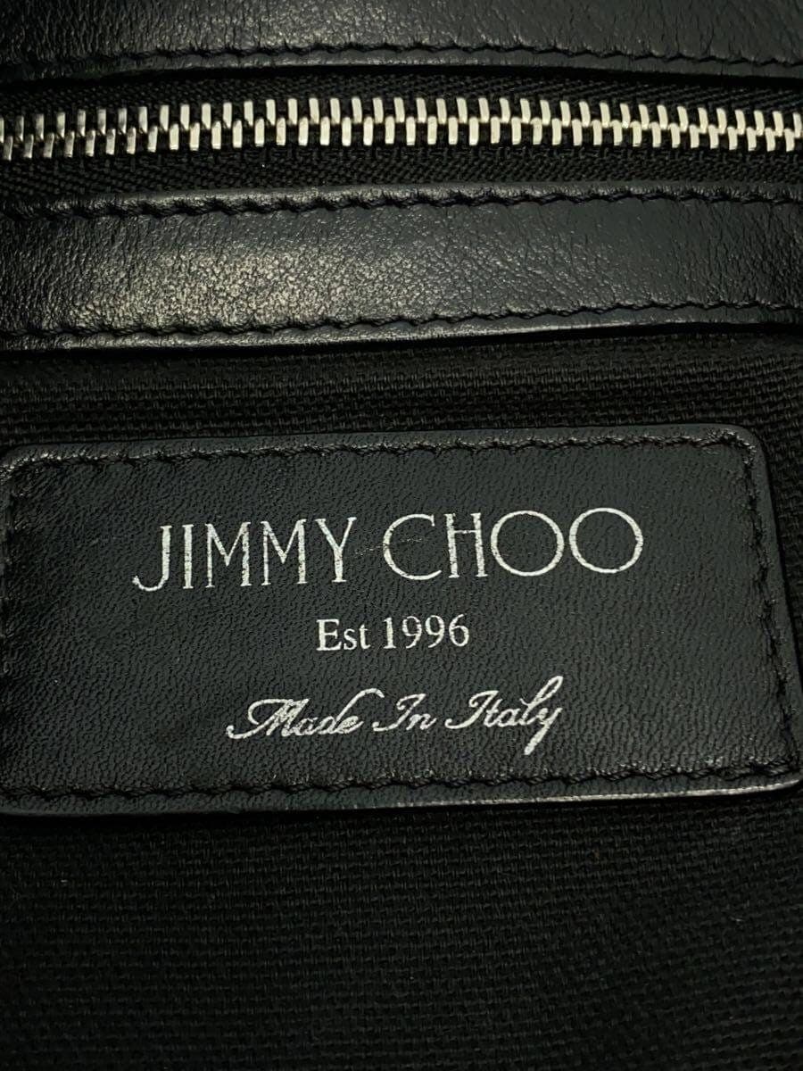 JIMMY CHOO Pimlico Star Tote Bag Leather BLK 5