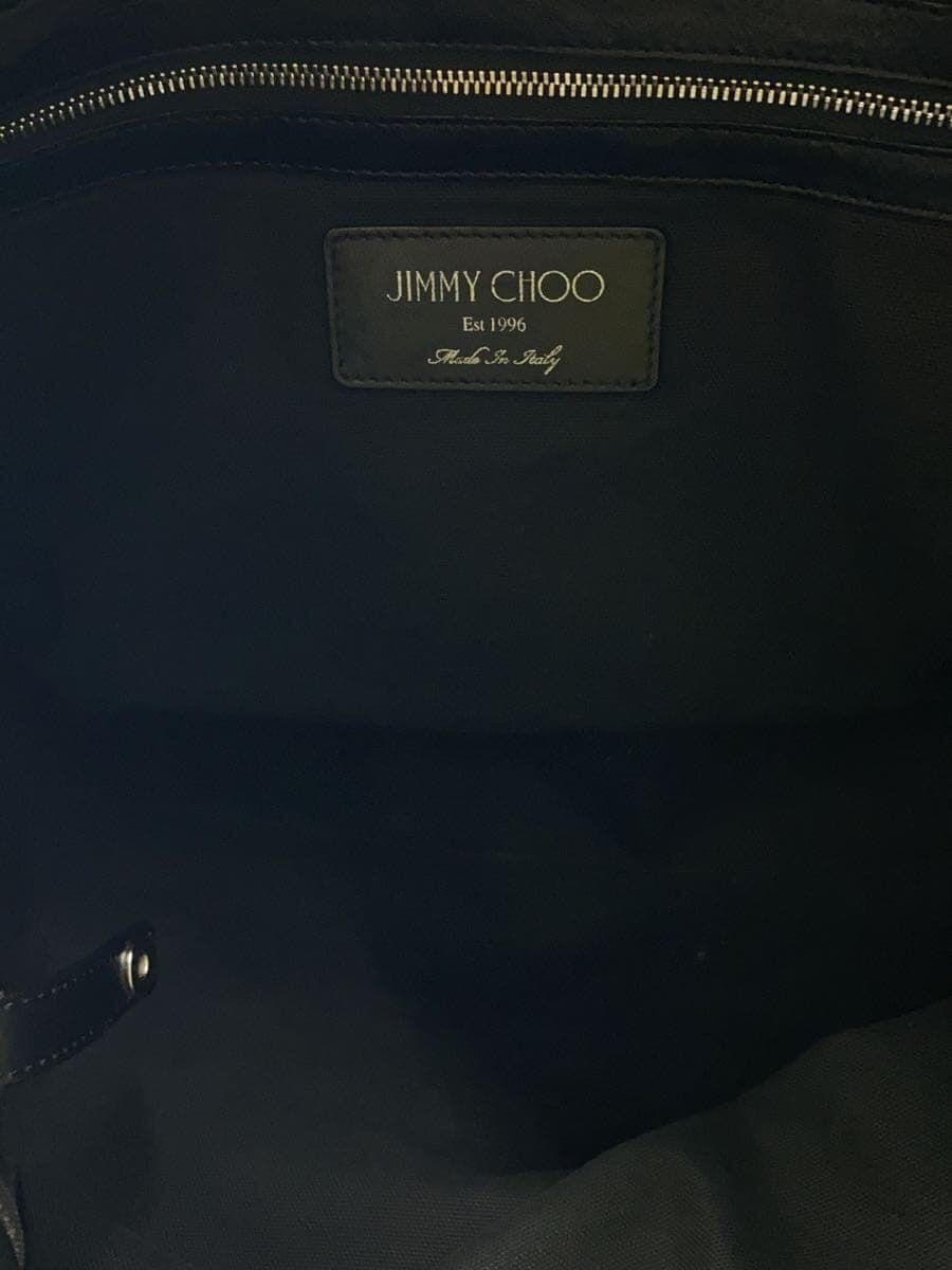 JIMMY CHOO Pimlico Star Tote Bag Leather BLK 6