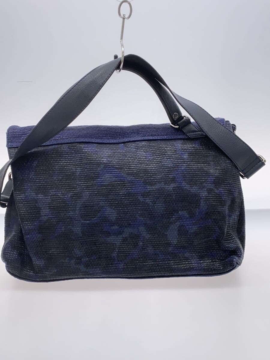 ZANELLATO 2-Way Shoulder Bag -- Navy Camo 3