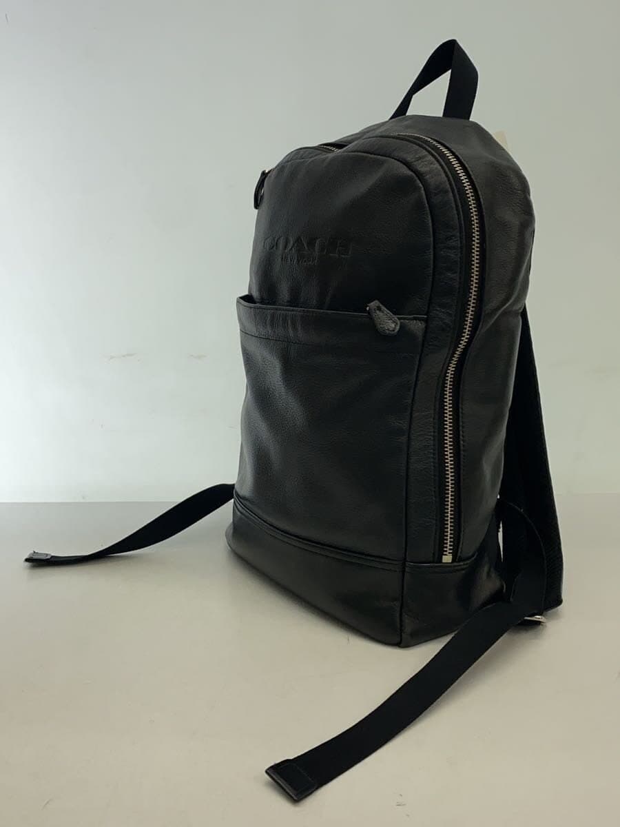 COACH Backpack Leather BLK 2