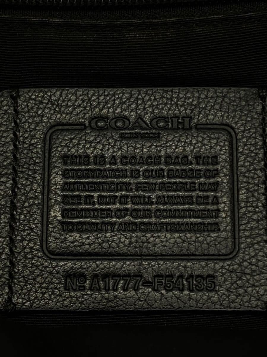 COACH Backpack Leather BLK 5