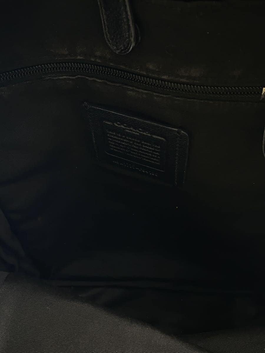 COACH Backpack Leather BLK 6