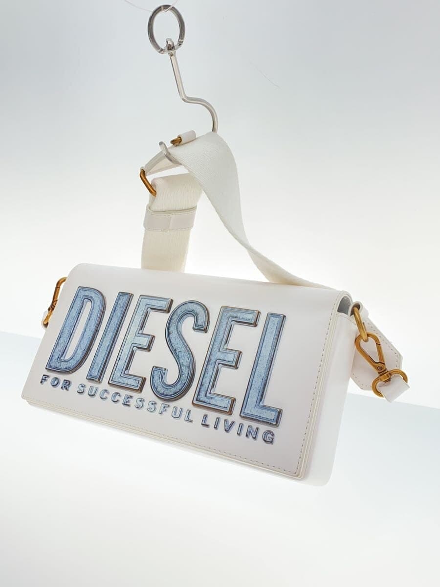 DIESEL Shoulder Bag Leather WHT BISCOTTO SHOULDER 2
