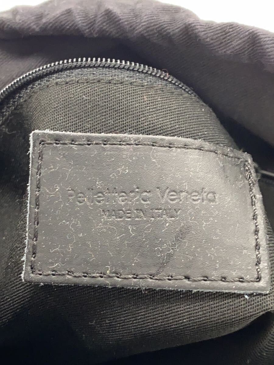 PELLETTERIA VENETA Slight Corner Scuff Handbag Leather BLK 5