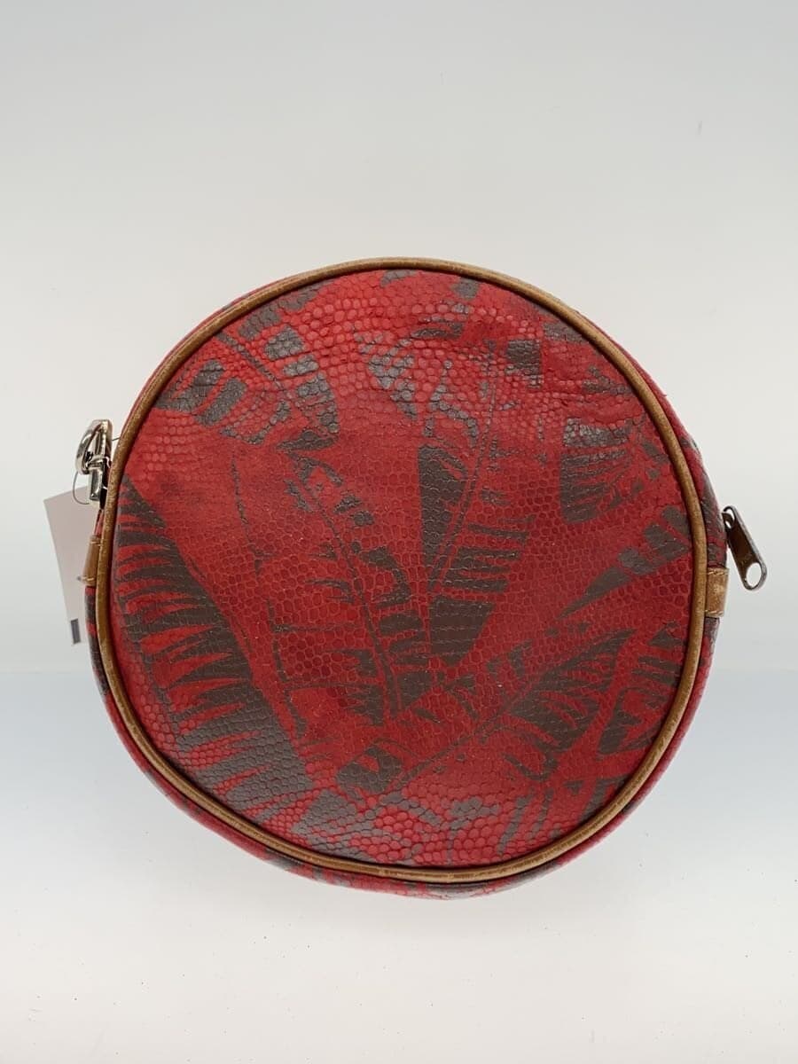 GUCCI Old Gucci Missing shoulder strap Leather deterioration Pouch Leather RED 3